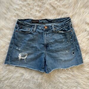 J.Crew Broken-In Boyfriend Distressed Denim Cutoff Shorts